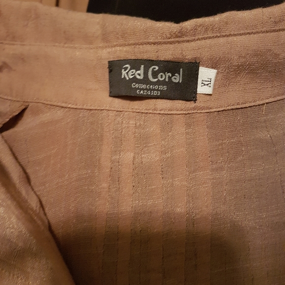 Red Coral blouse XL - Picture 3 of 4